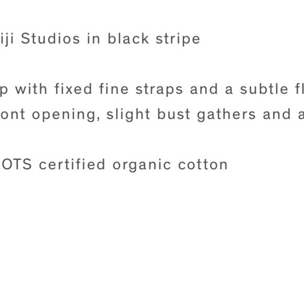 DEIJI Seam Top — Black Stripe - Picture 6 of 8